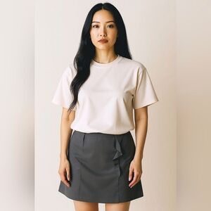 Attention Size 2 Black Pencil Cut Skirt with Slit